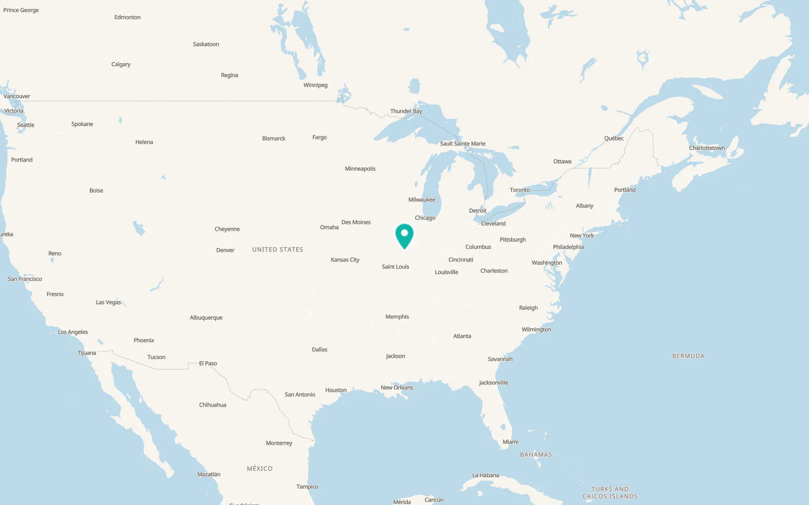Map of Kincaid