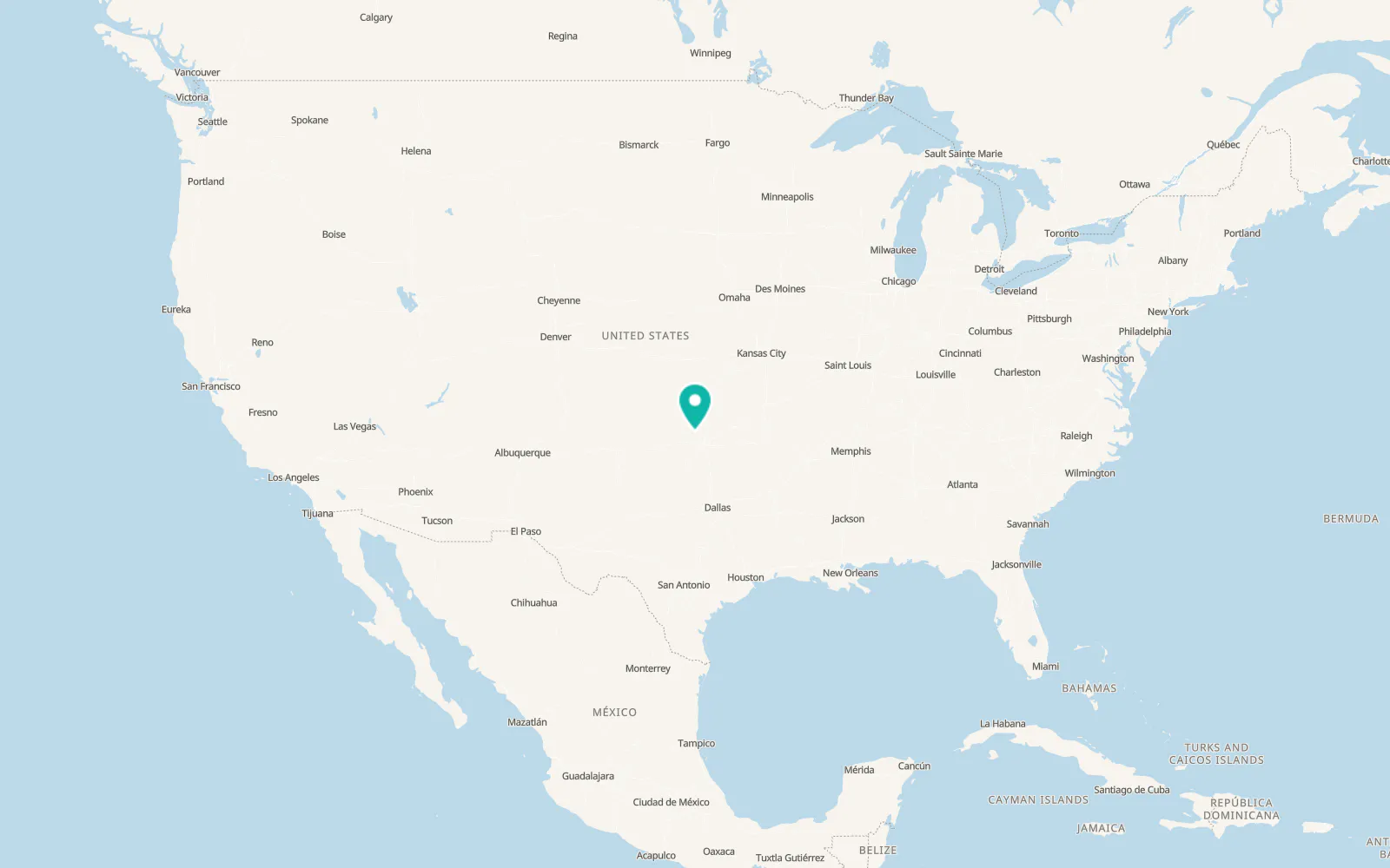Map of Kingfisher