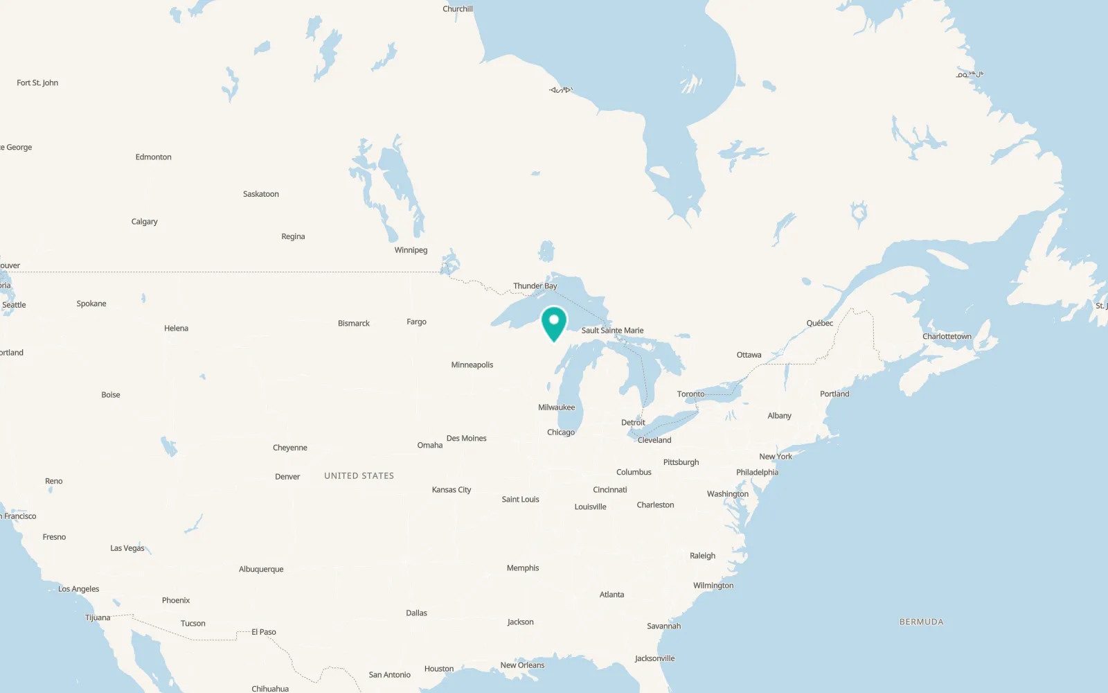 Map of Kingsford