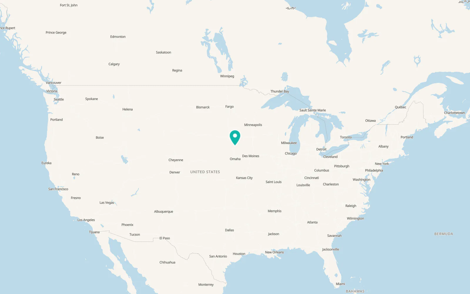 Map of Kingsley