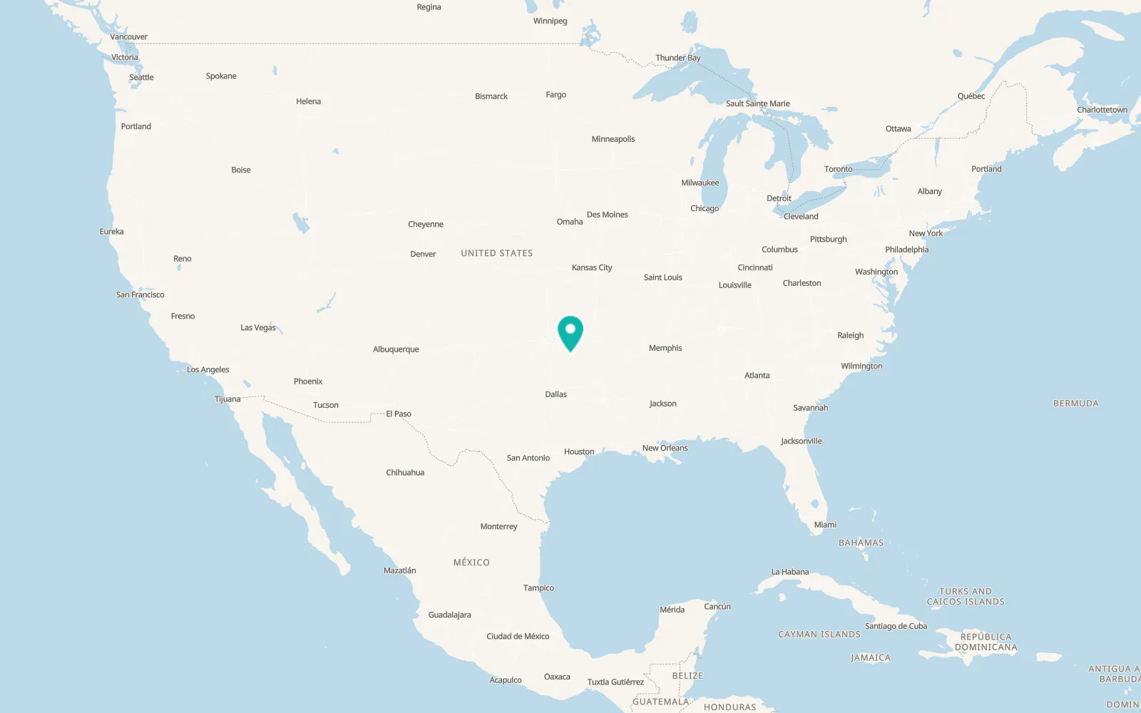 Map of Kiowa