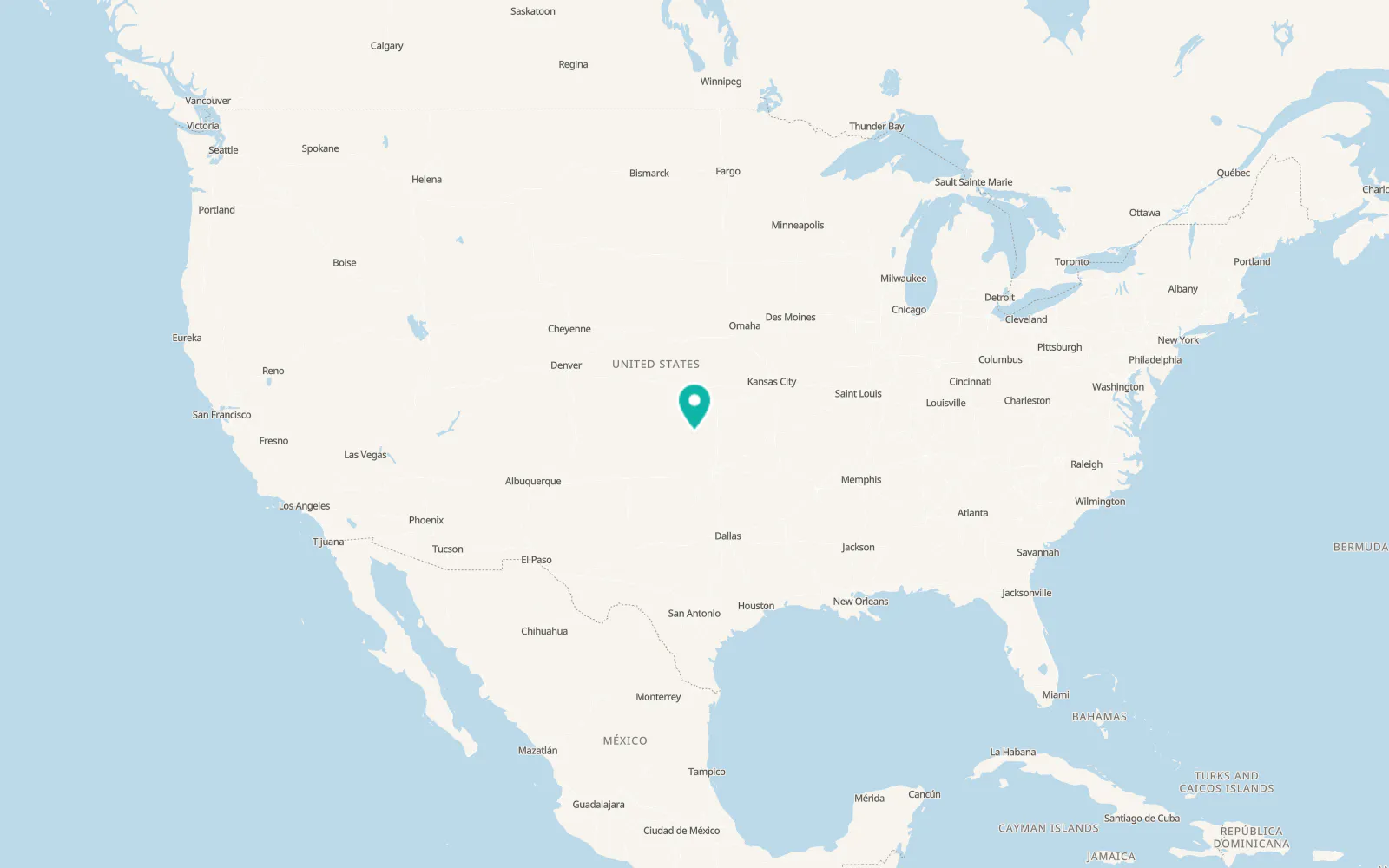 Map of Kiowa