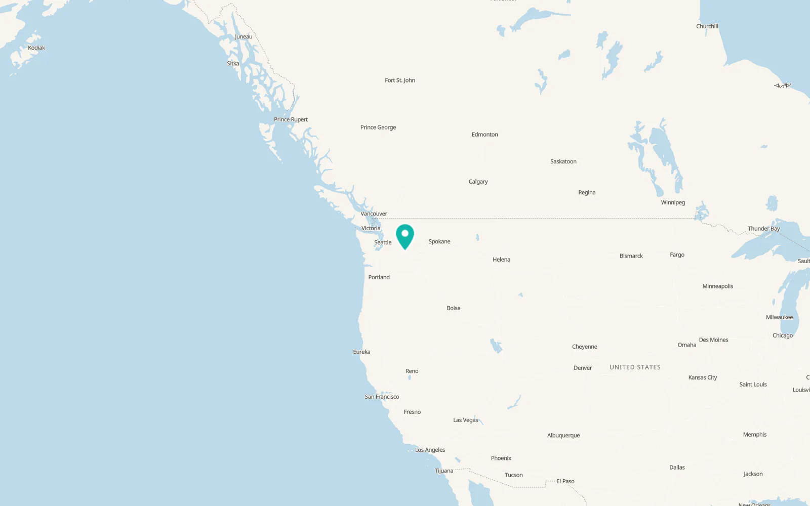 Map of Kittitas