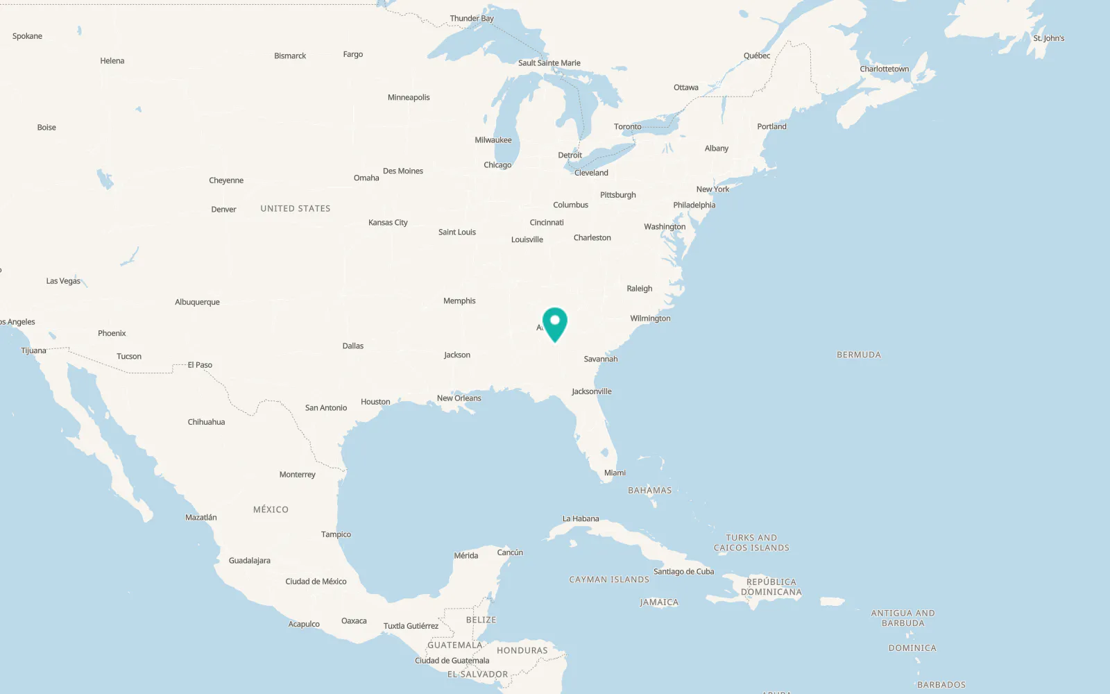 Map of Knoxville