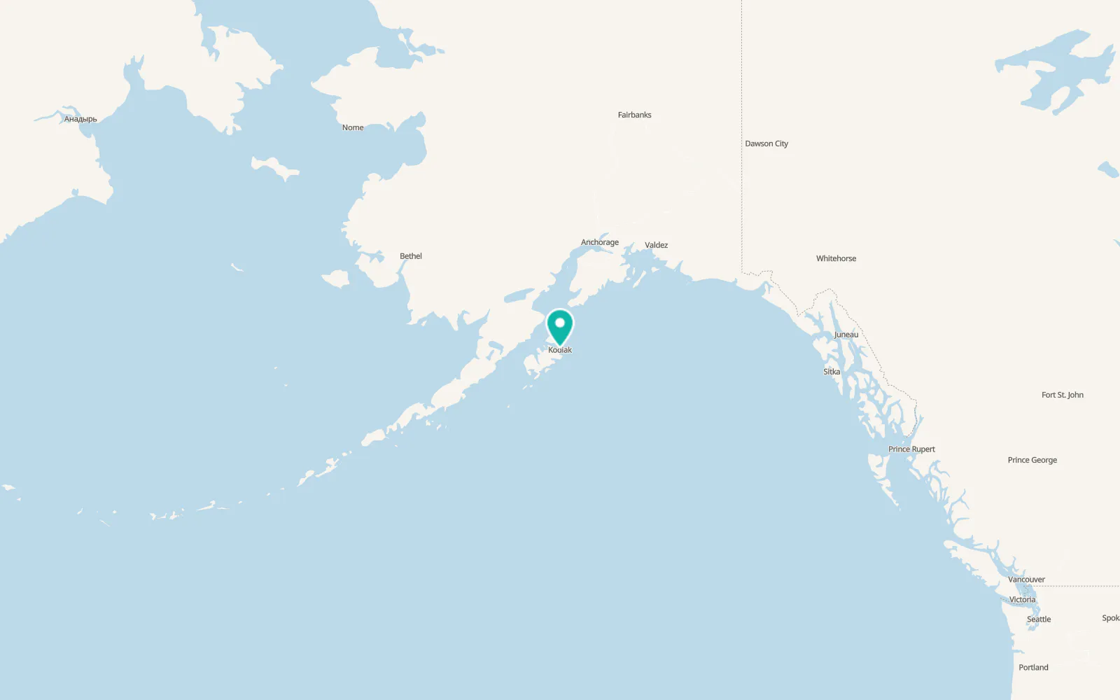 Map of Kodiak