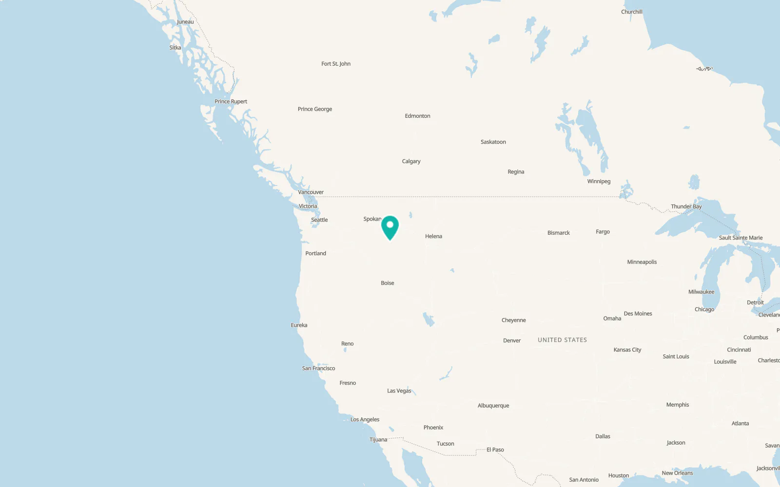 Map of Kooskia