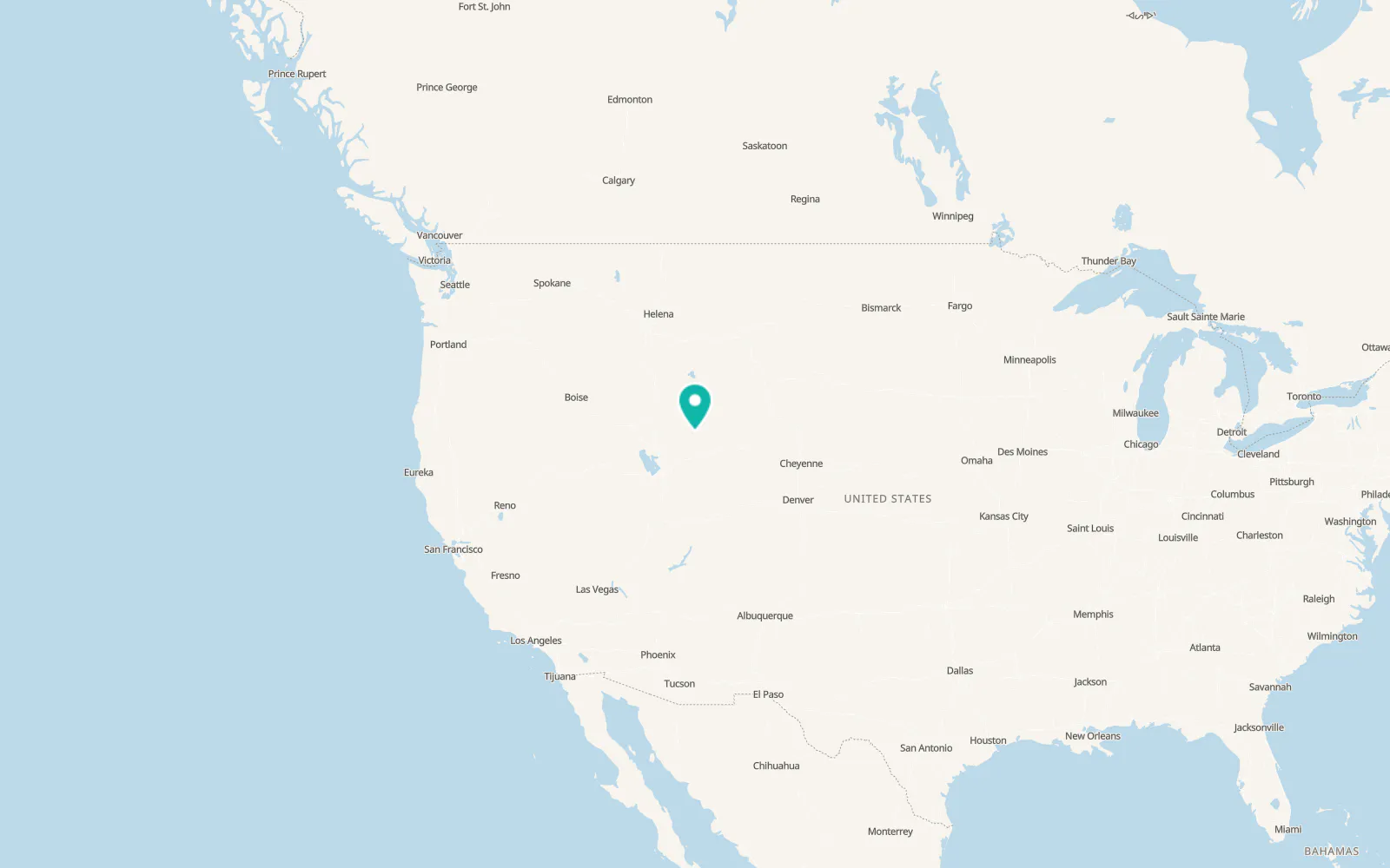 Map of La Barge