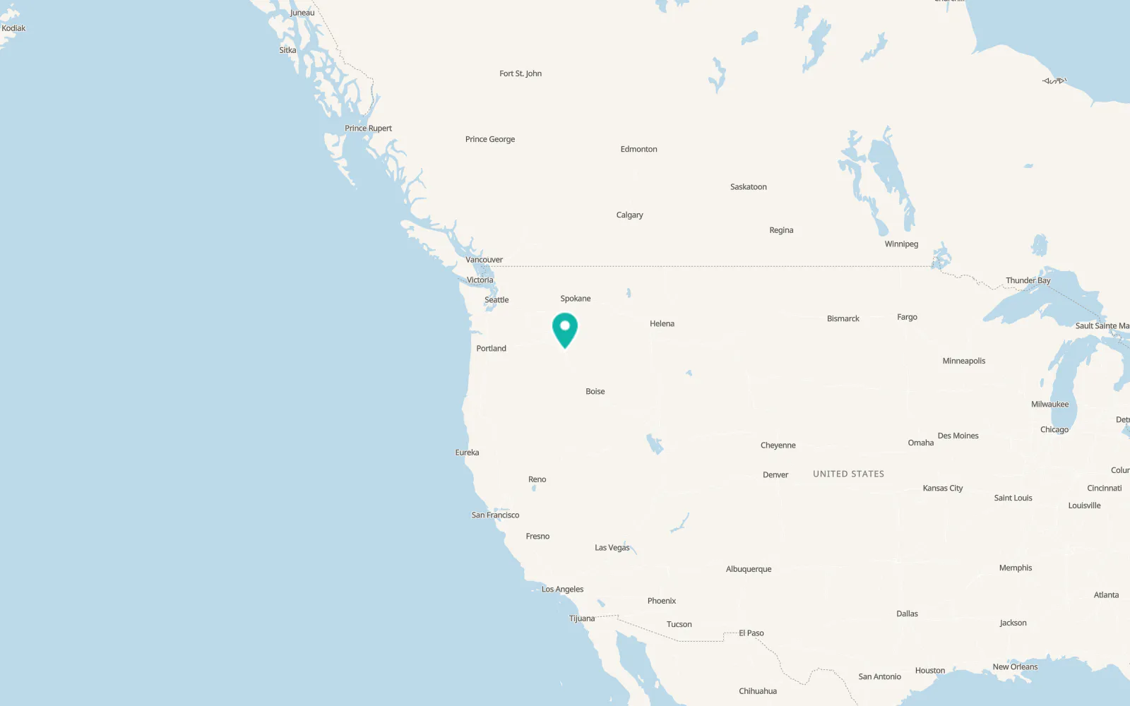 Map of La Grande