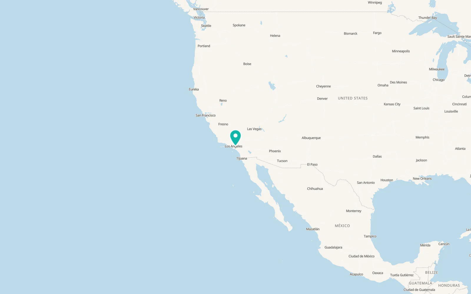 Map of La Habra Heights