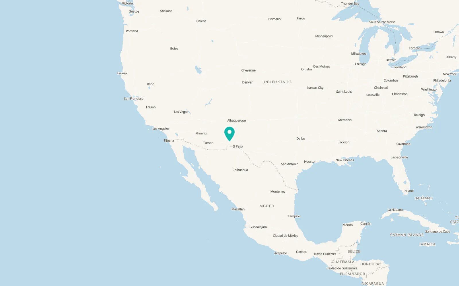 Map of La Hacienda