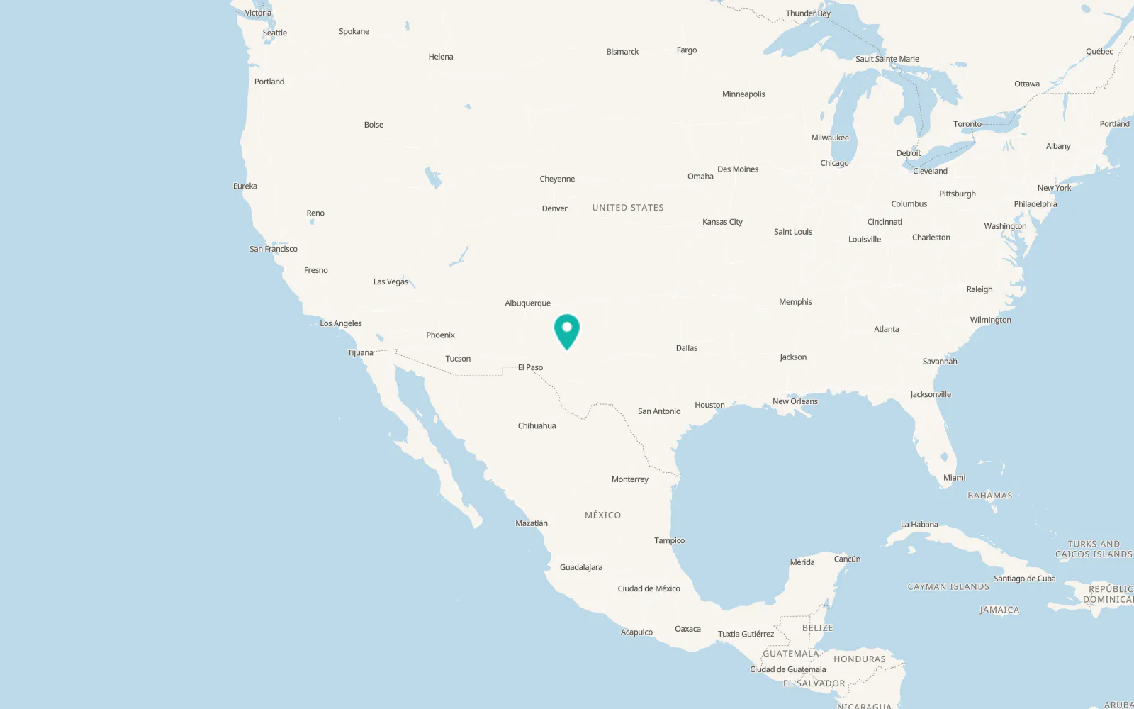Map of La Huerta