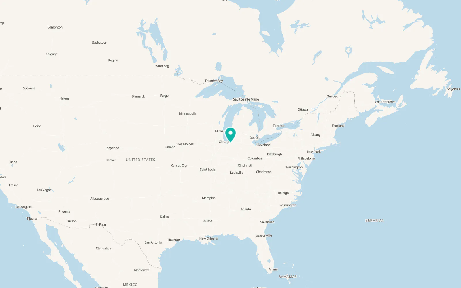 Map of La Porte