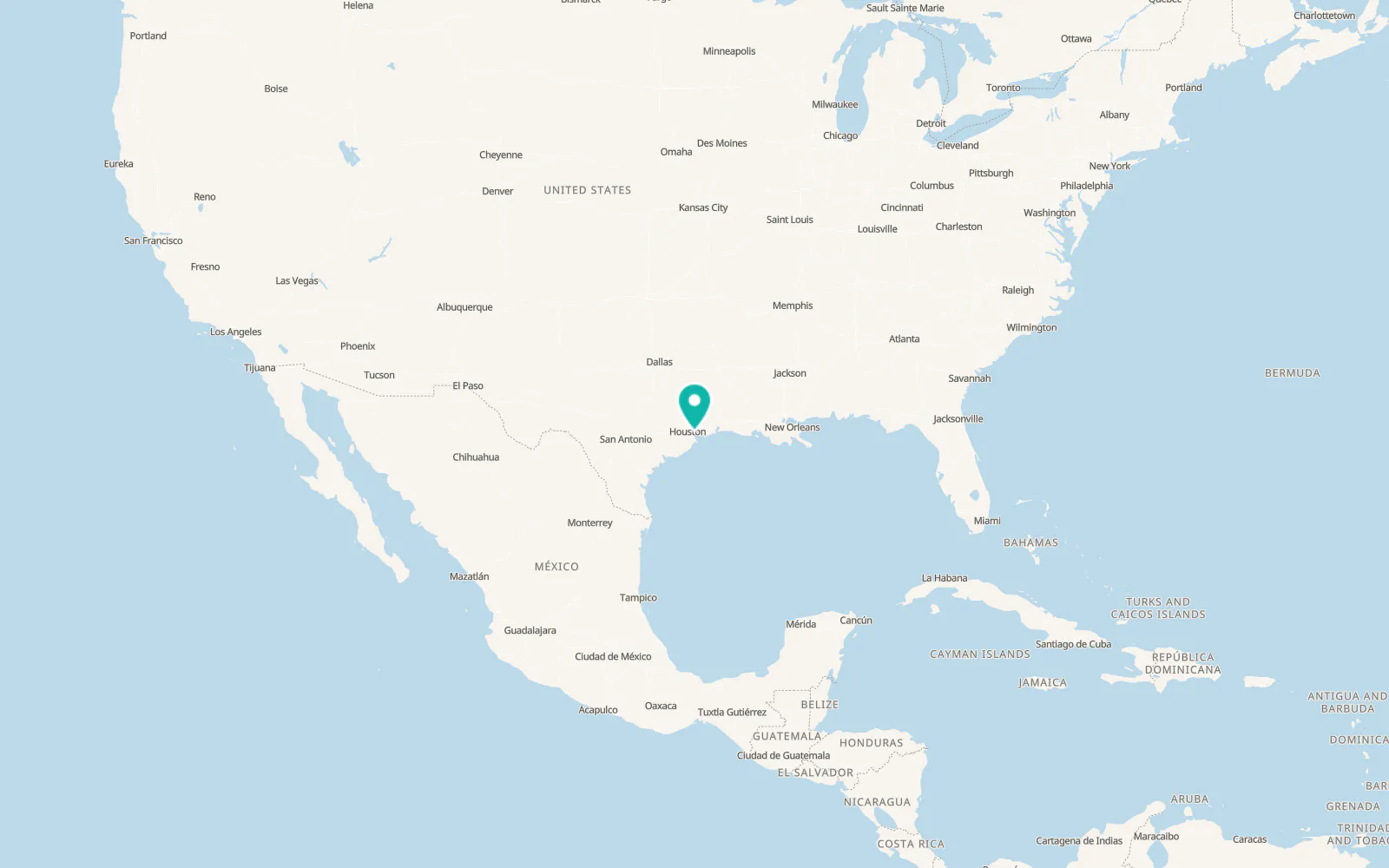 Map of La Porte
