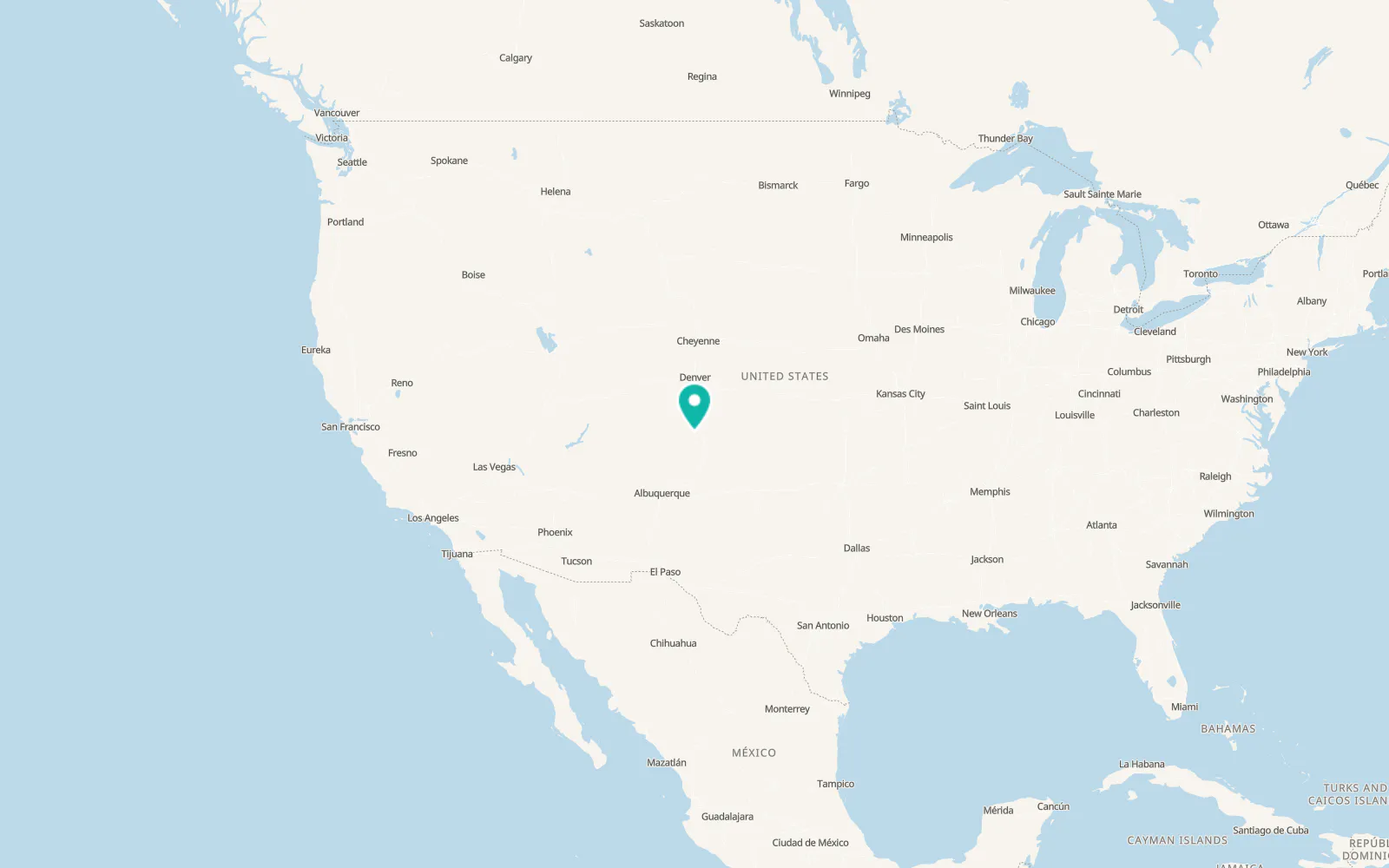 Map of La Veta
