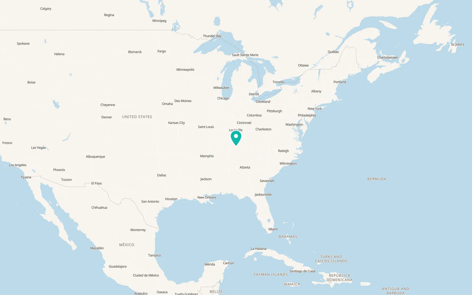 Map of Lafayette