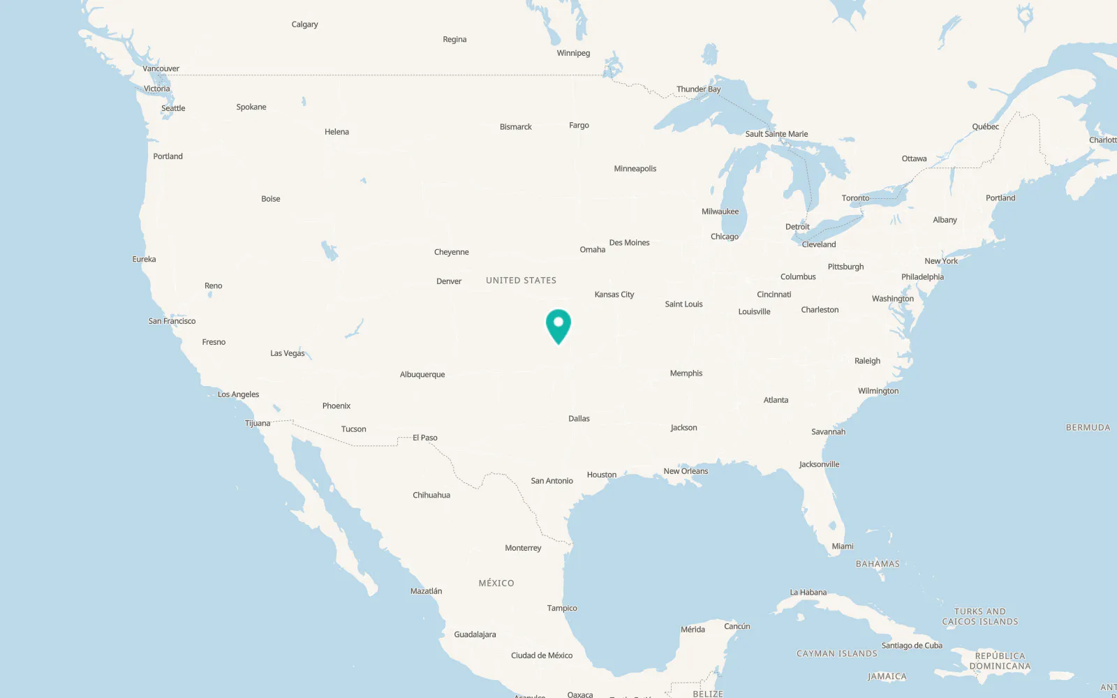Map of Lahoma
