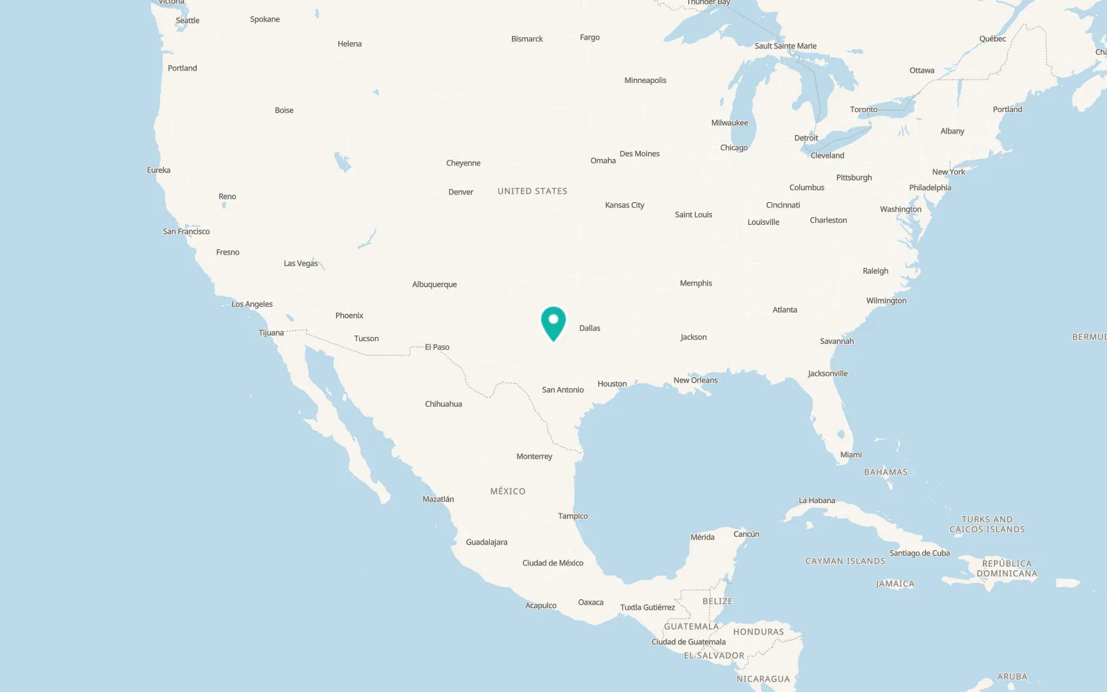 Map of Lake Brownwood