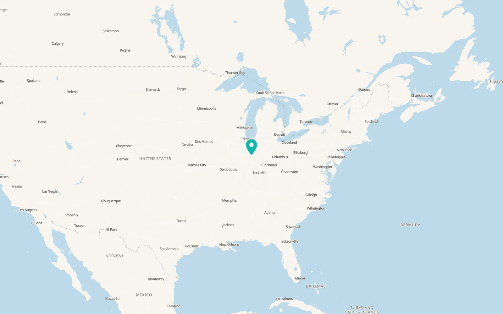 Map of Lake Holiday