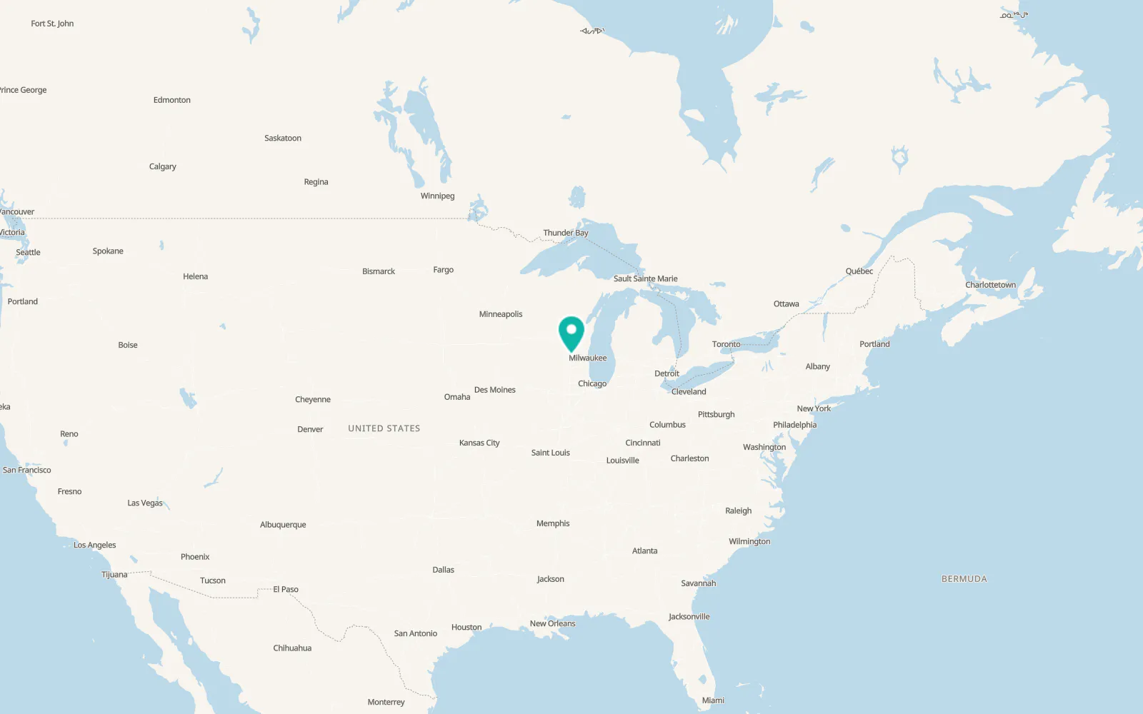 Map of Lake Mills