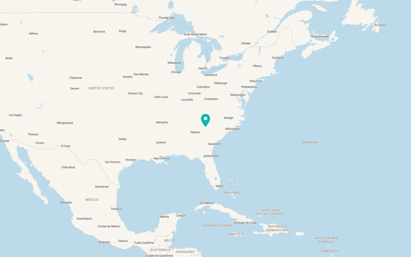 Map of Lake Secession