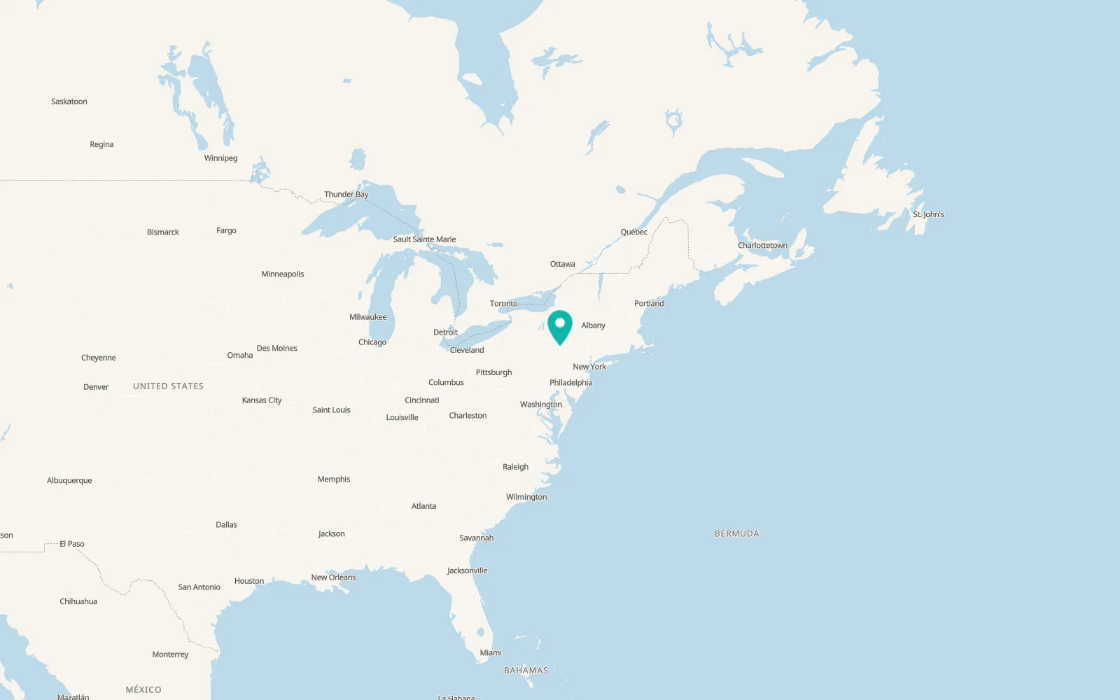Map of Lake Winola