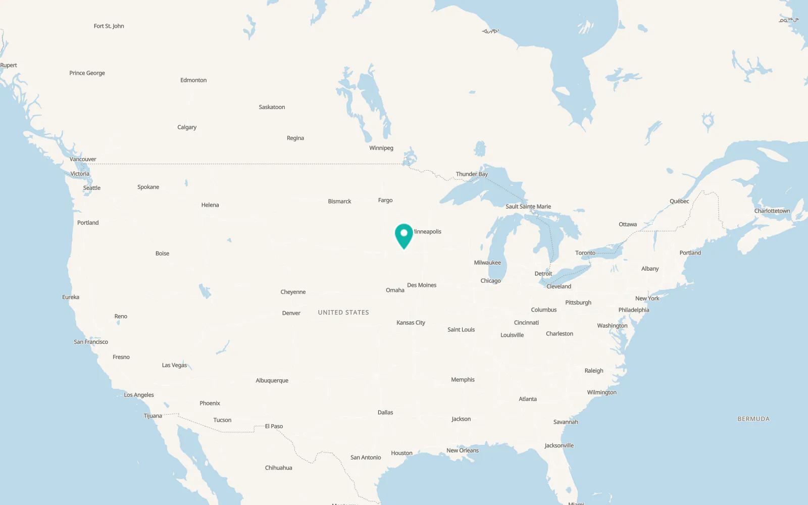 Map of Lakefield