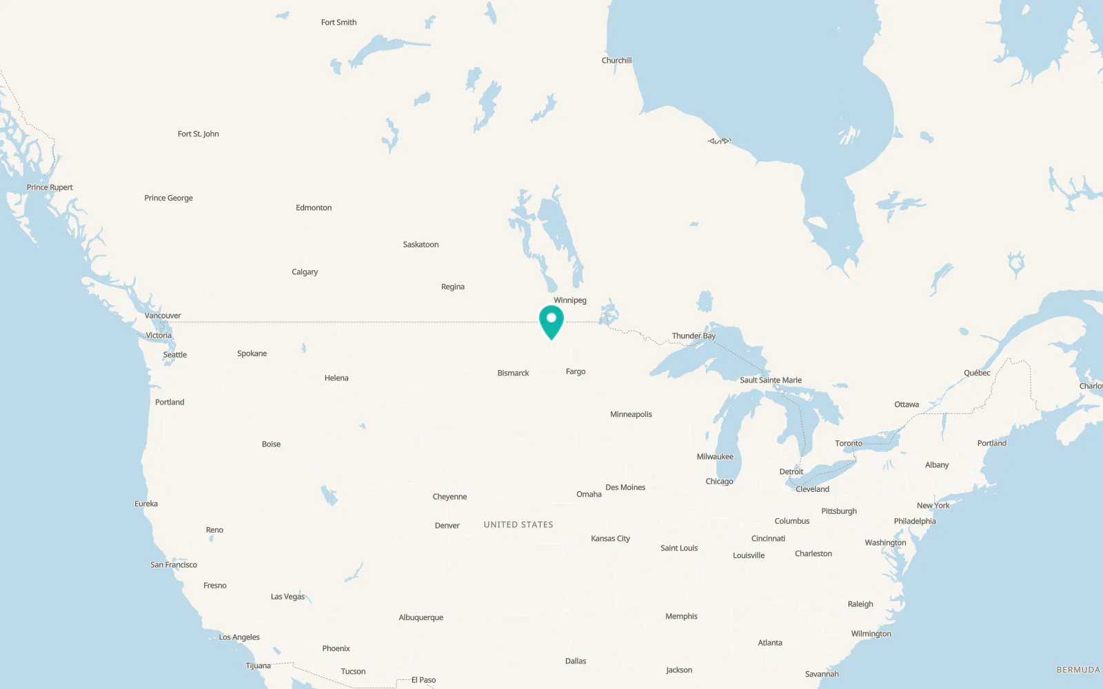 Map of Lakota