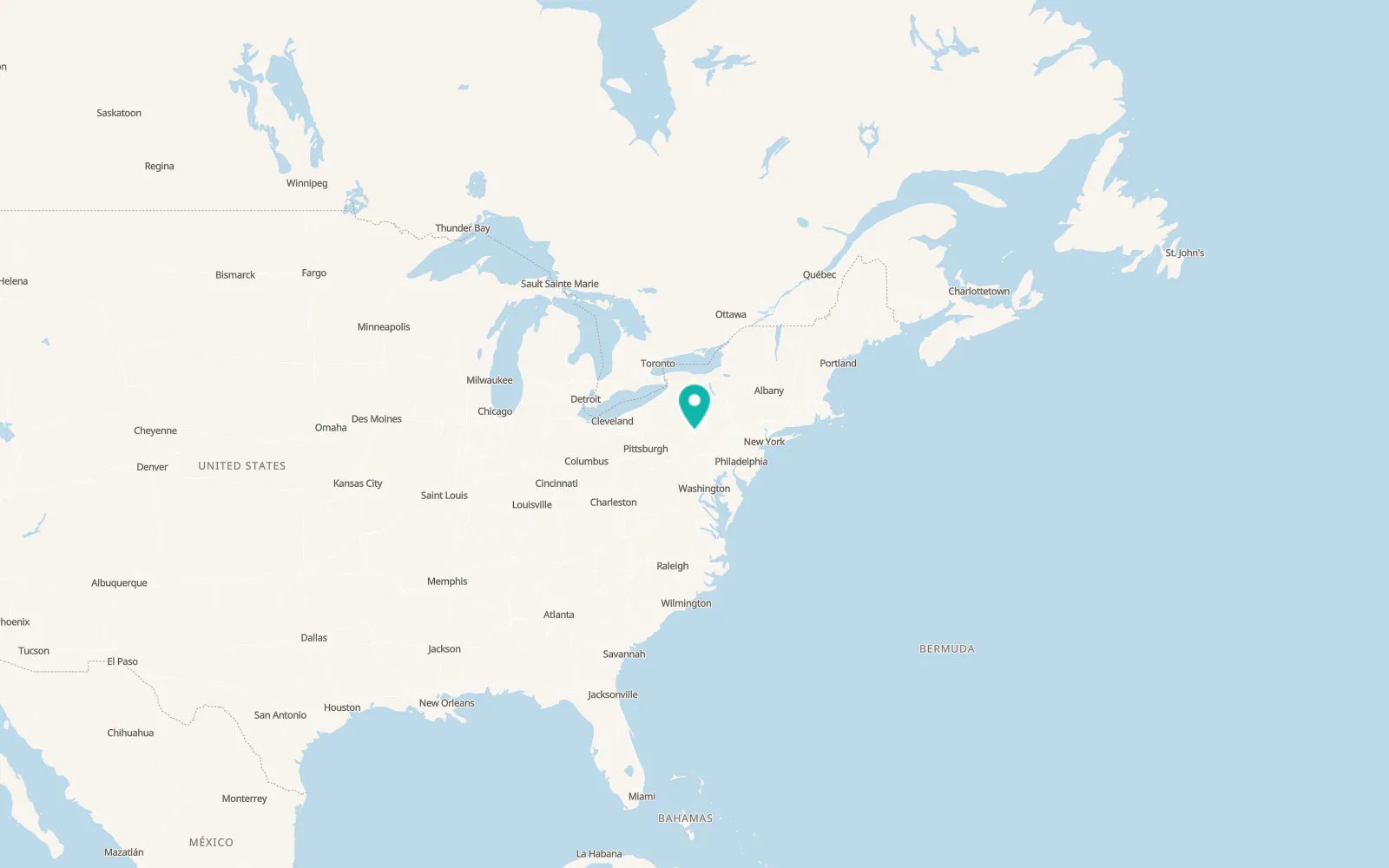Map of Lamar