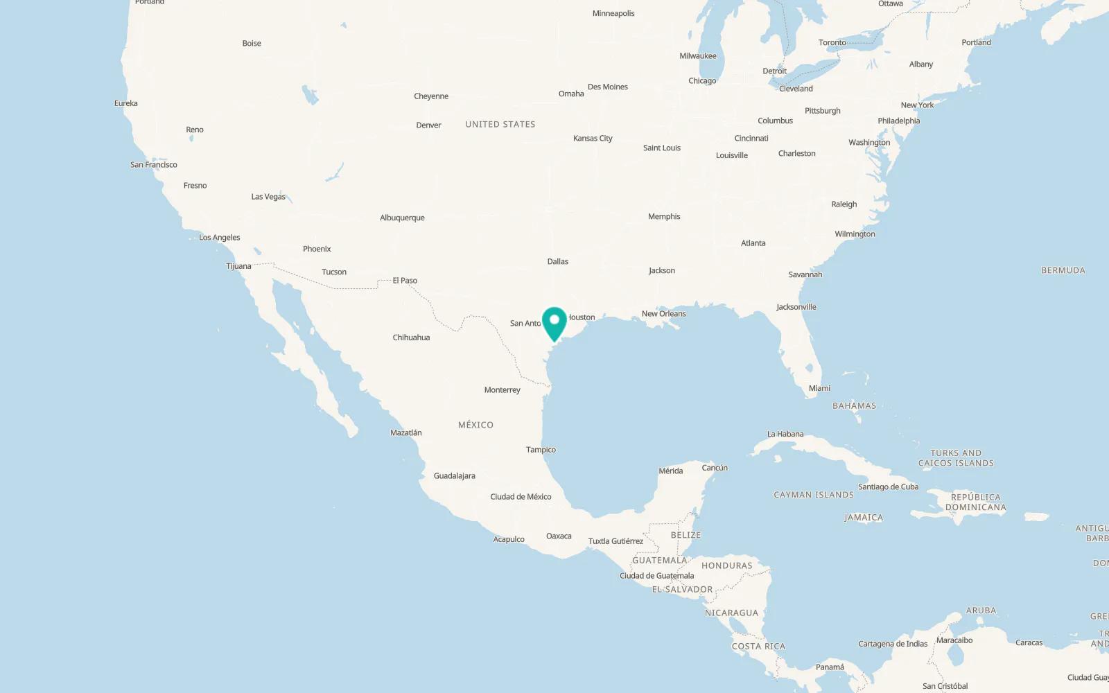 Map of Lamar