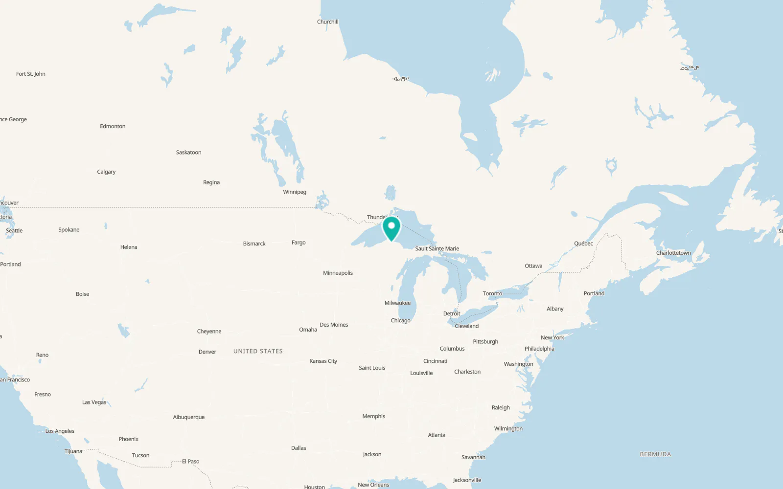 Map of L'Anse