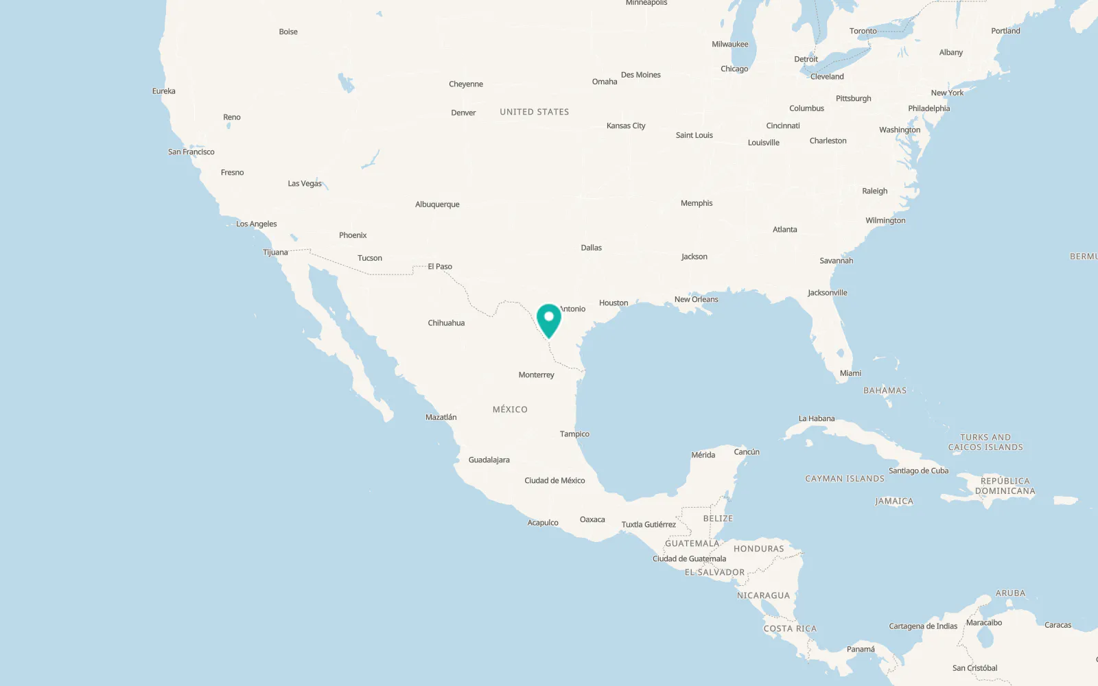 Map of Laredo