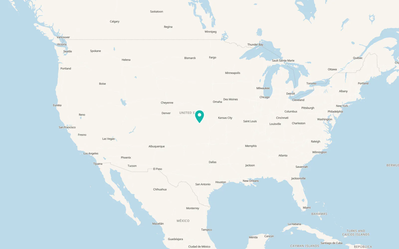 Map of Larned