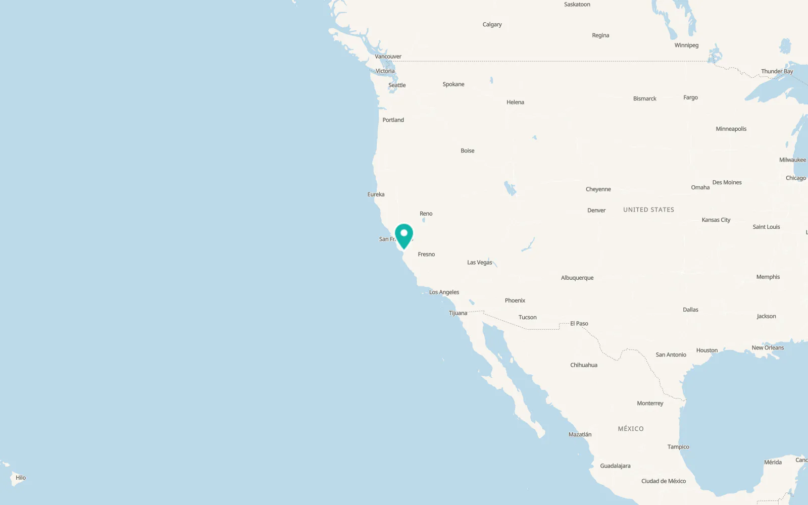 Map of Las Lomas
