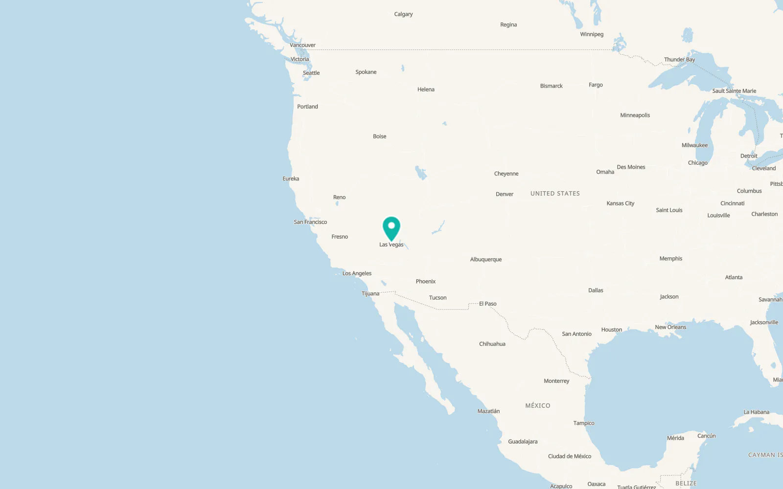 Map of Las Vegas