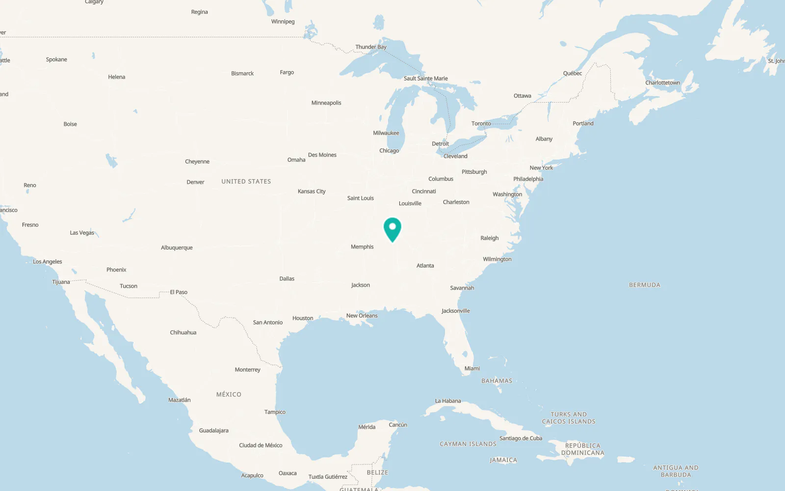 Map of Lawrenceburg