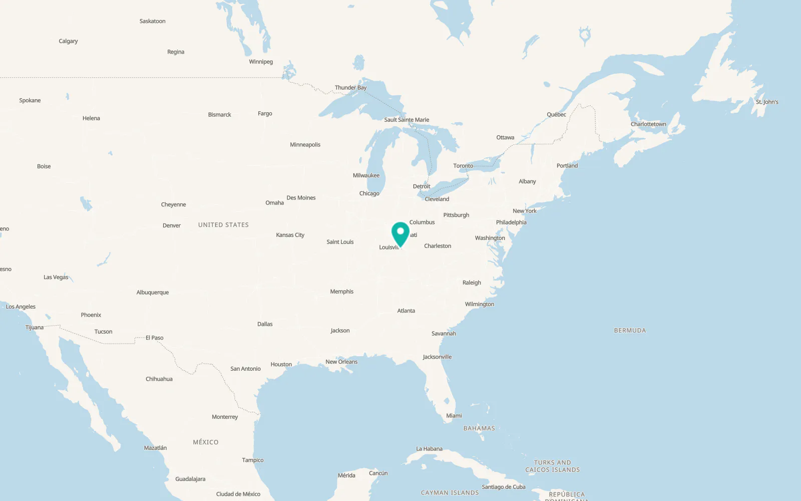 Map of Lawrenceburg