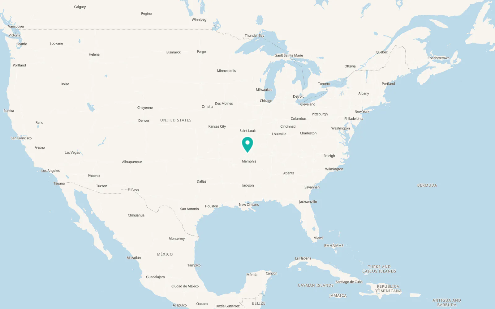 Map of Leachville