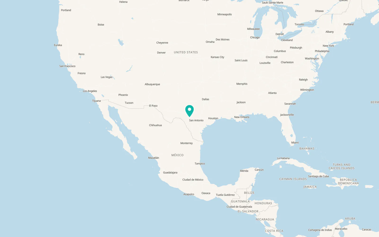 Map of Leakey