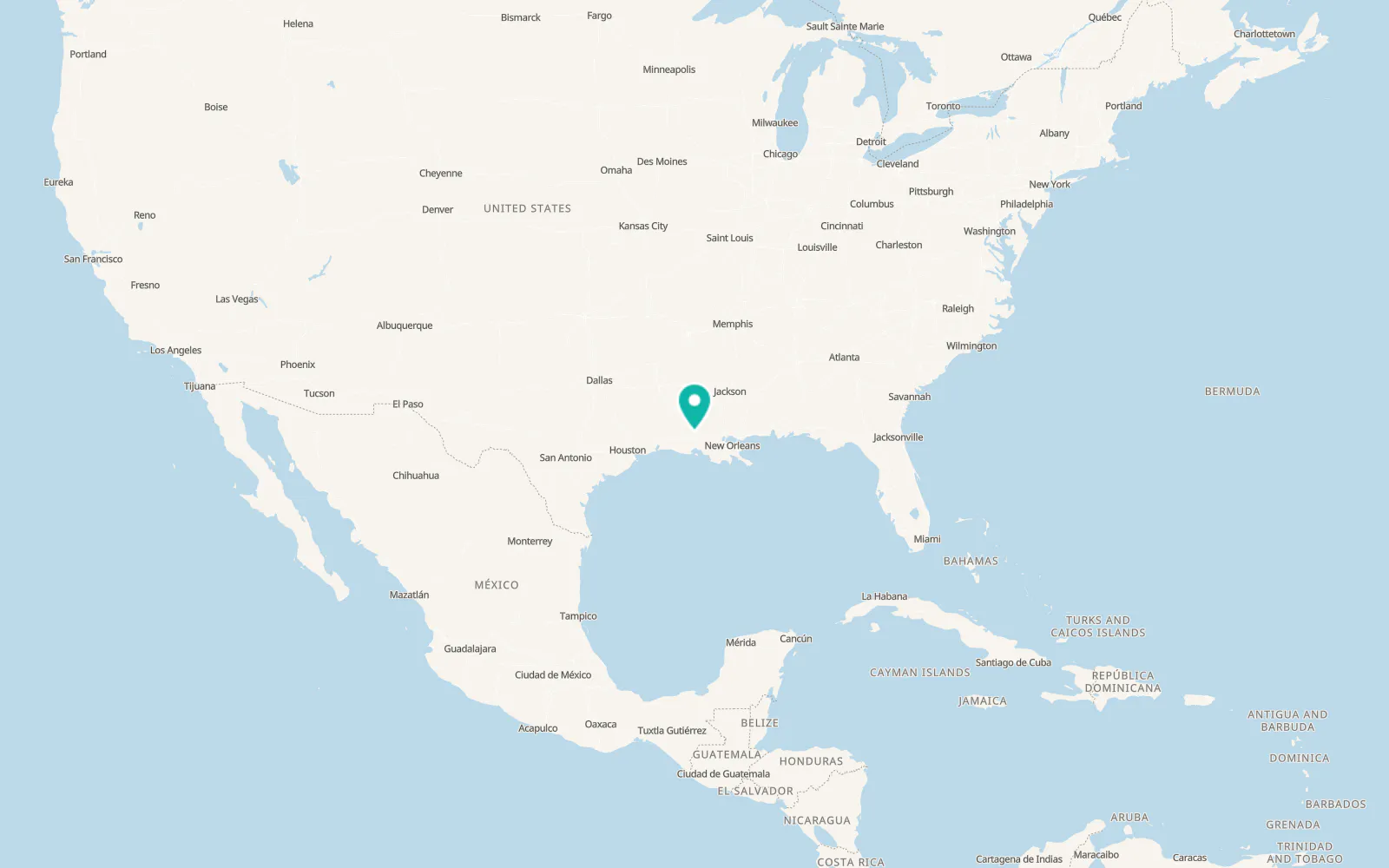 Map of Leonville