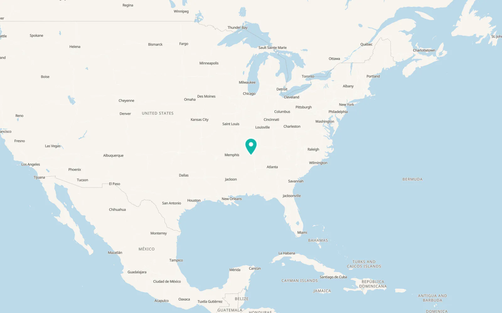 Map of Lexington