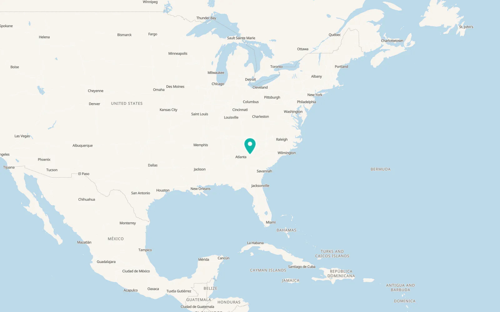 Map of Lexington