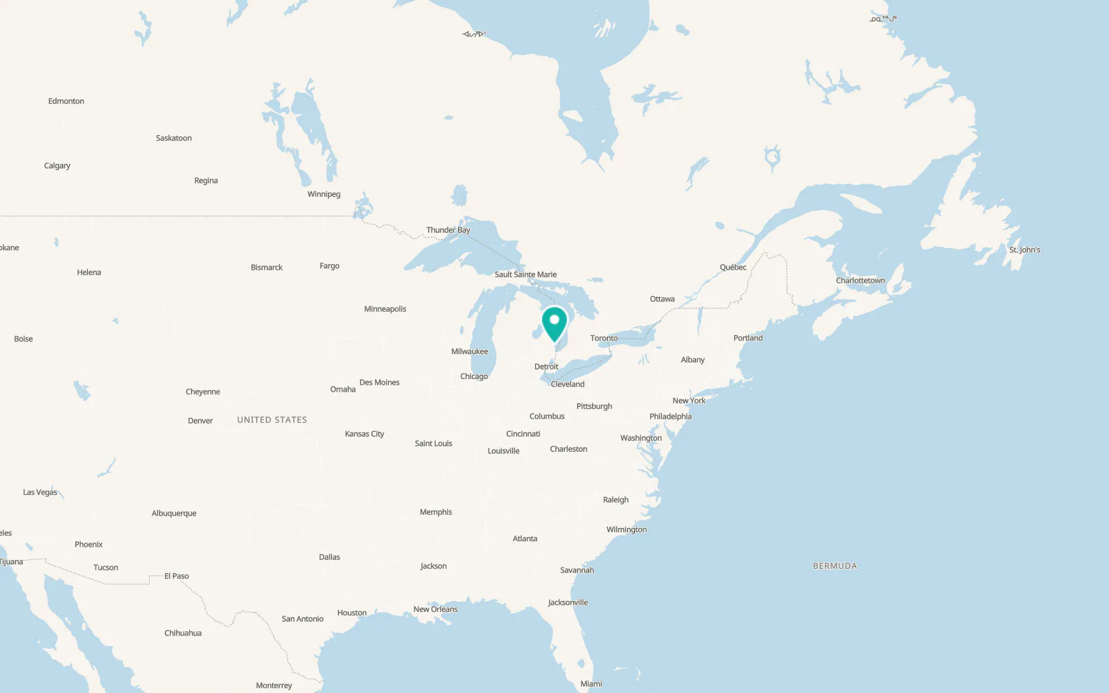 Map of Lexington