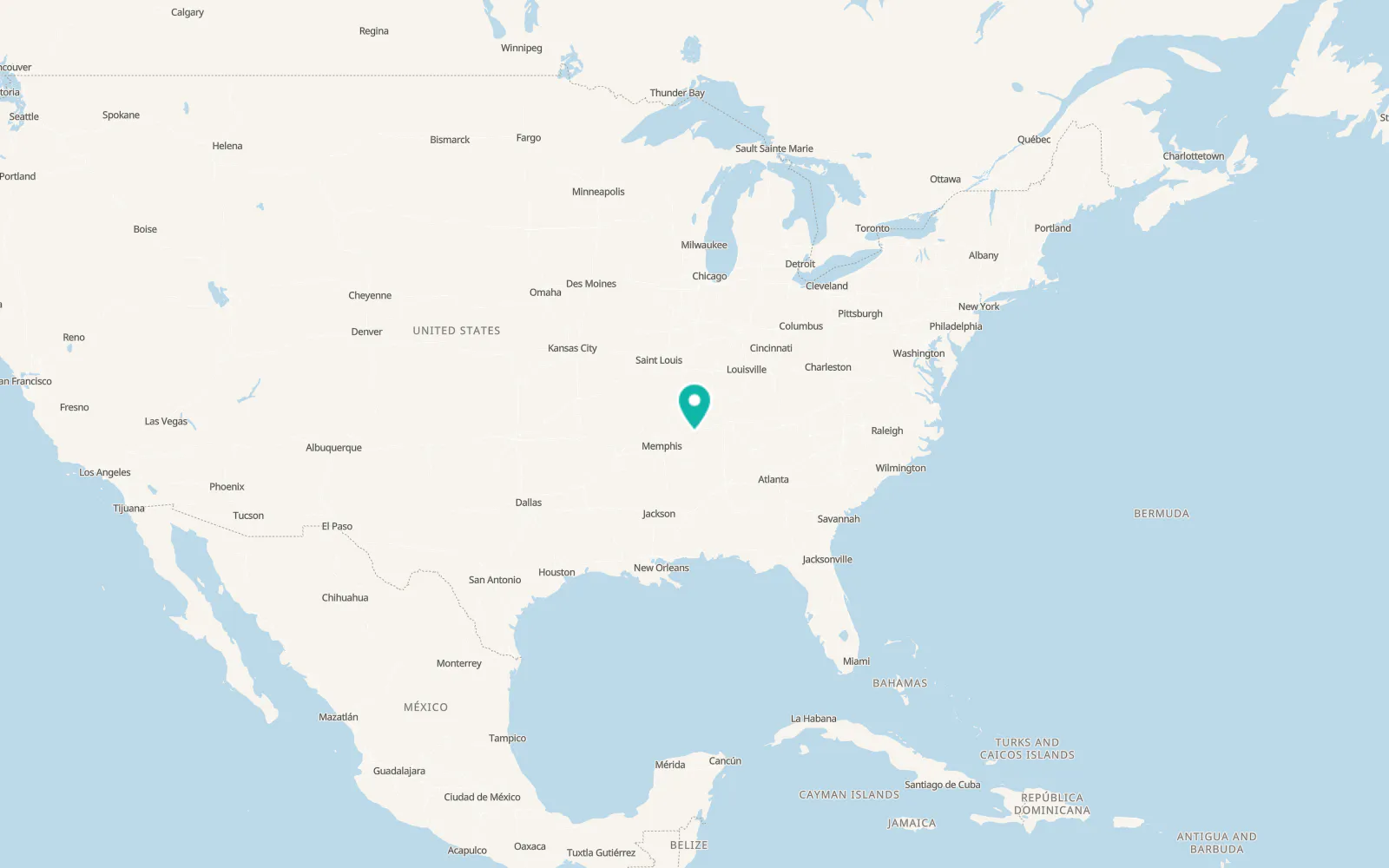 Map of Lexington
