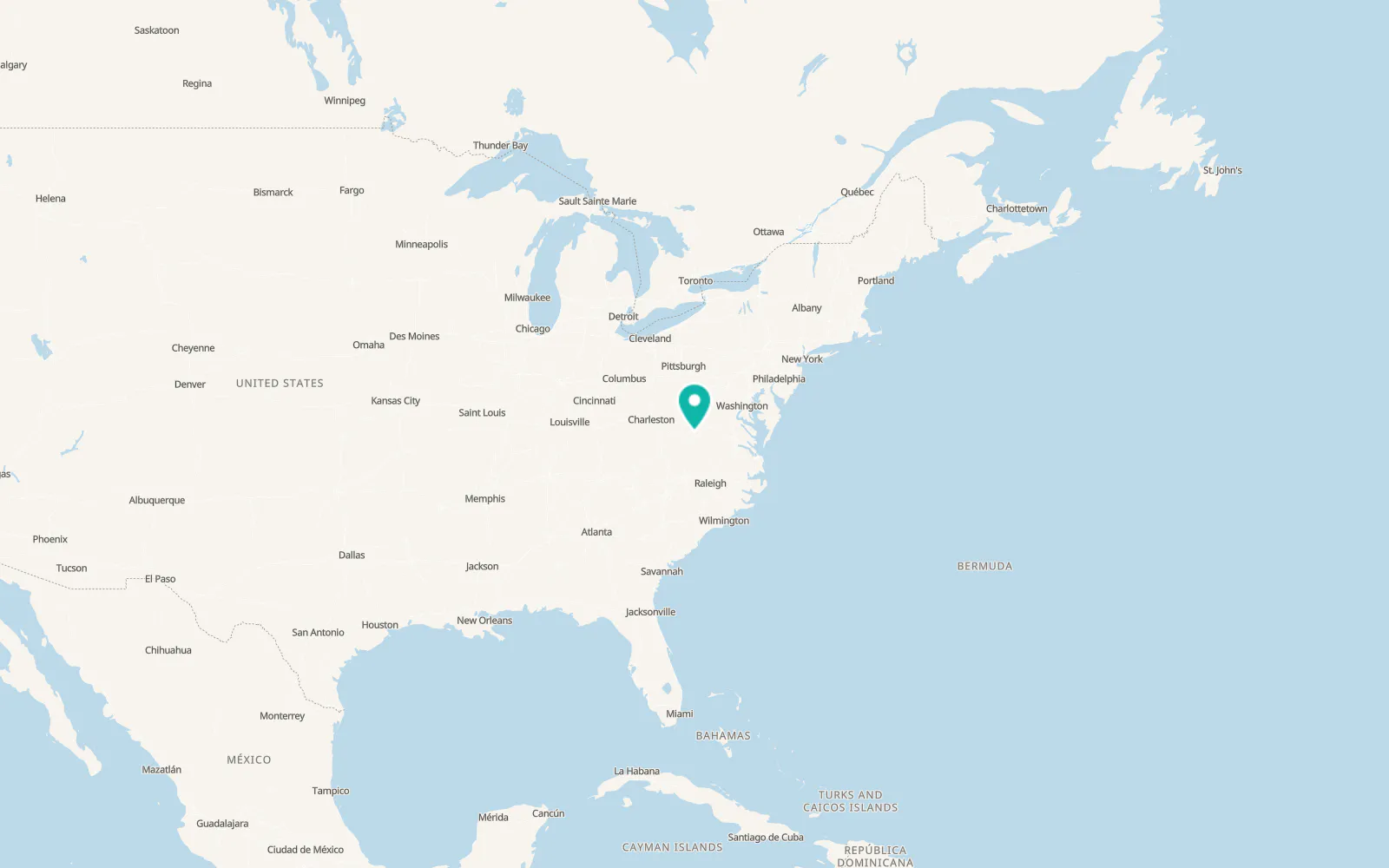Map of Lexington