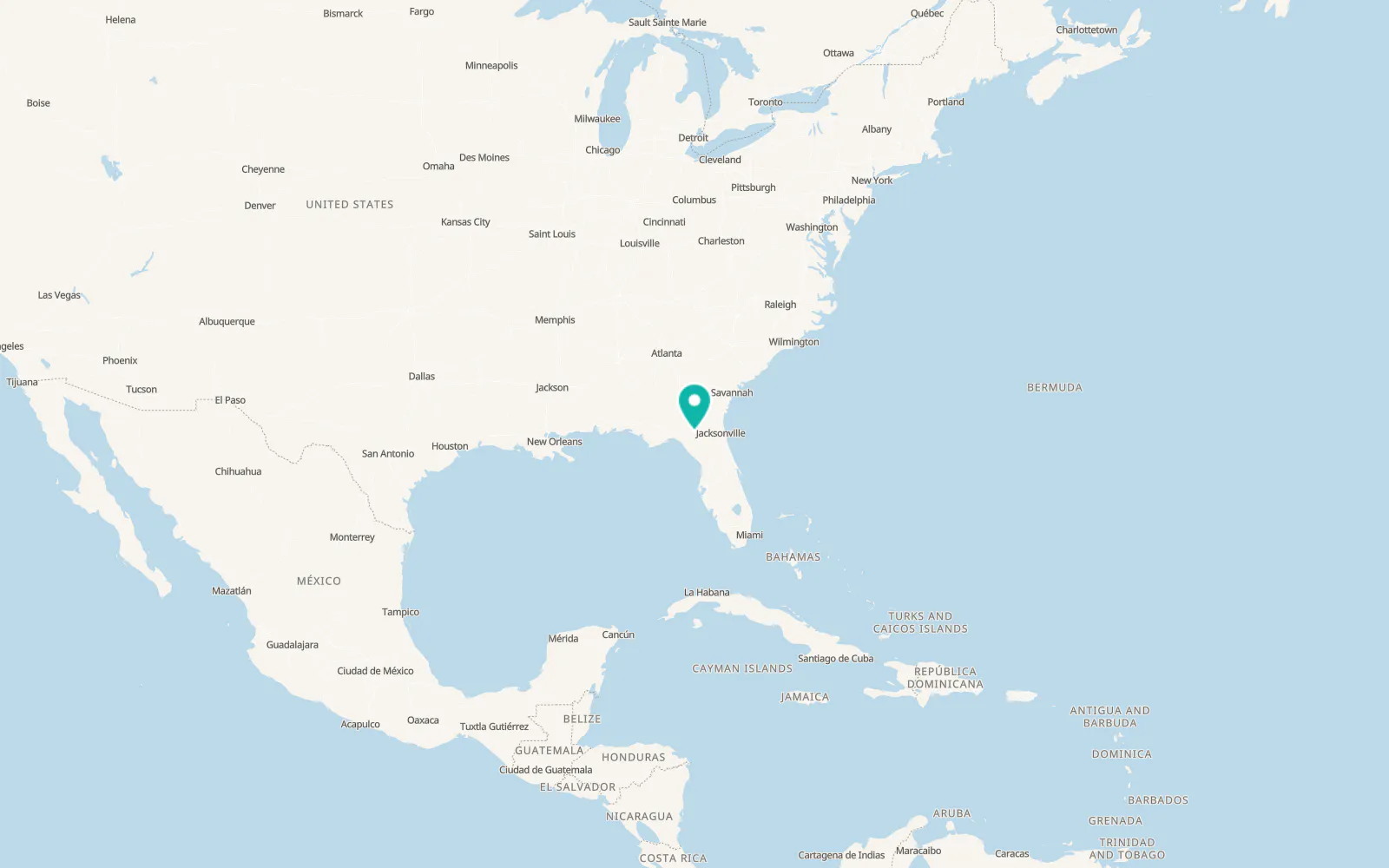 Map of Live Oak