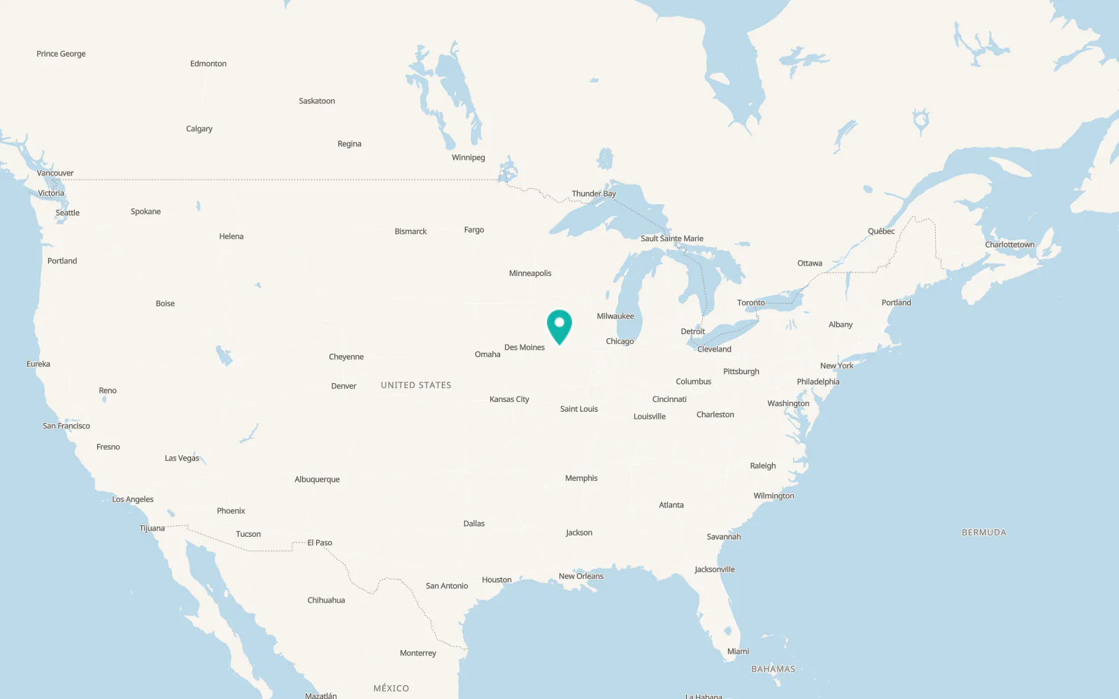 Map of Lone Tree