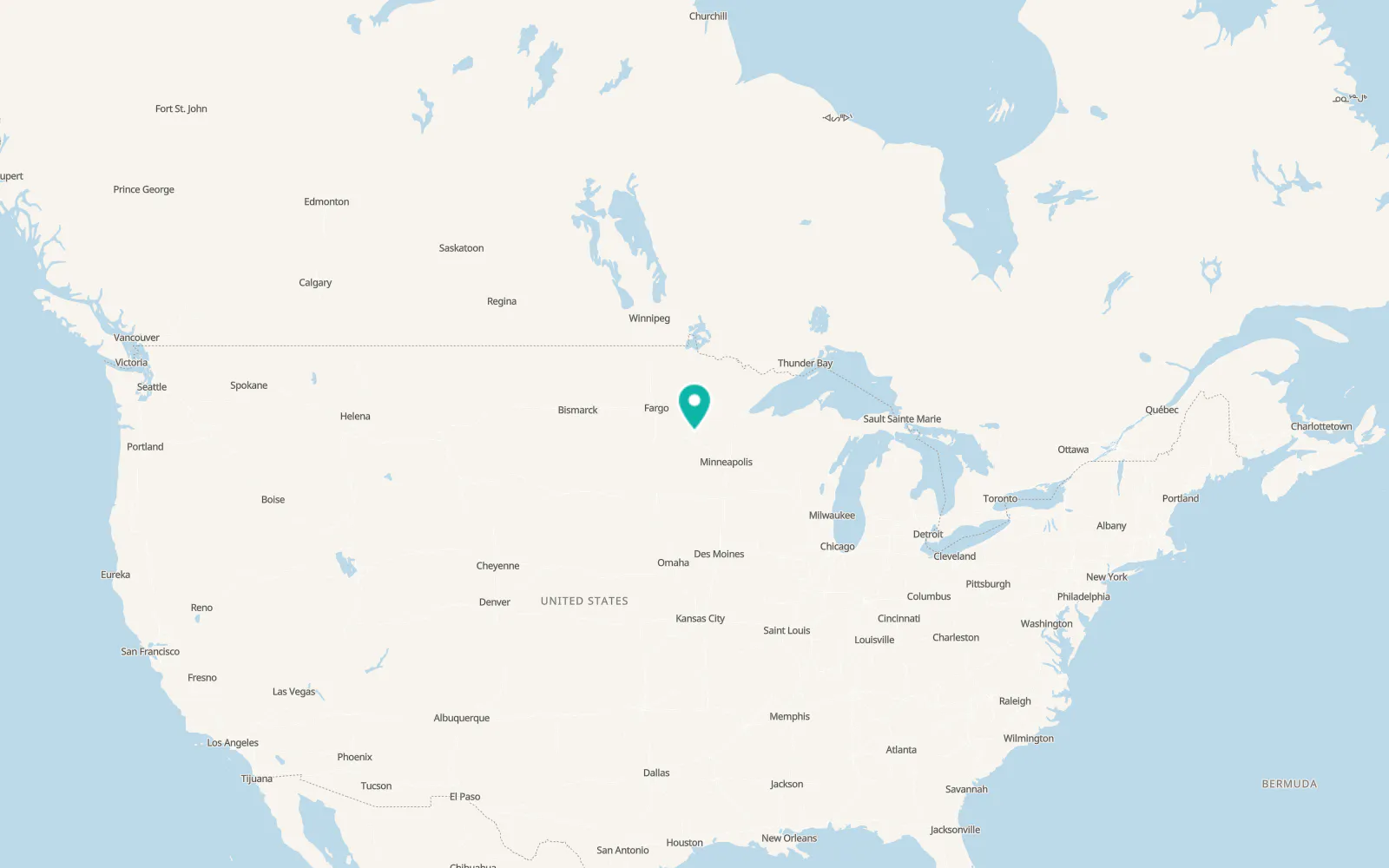 Map of Long Prairie
