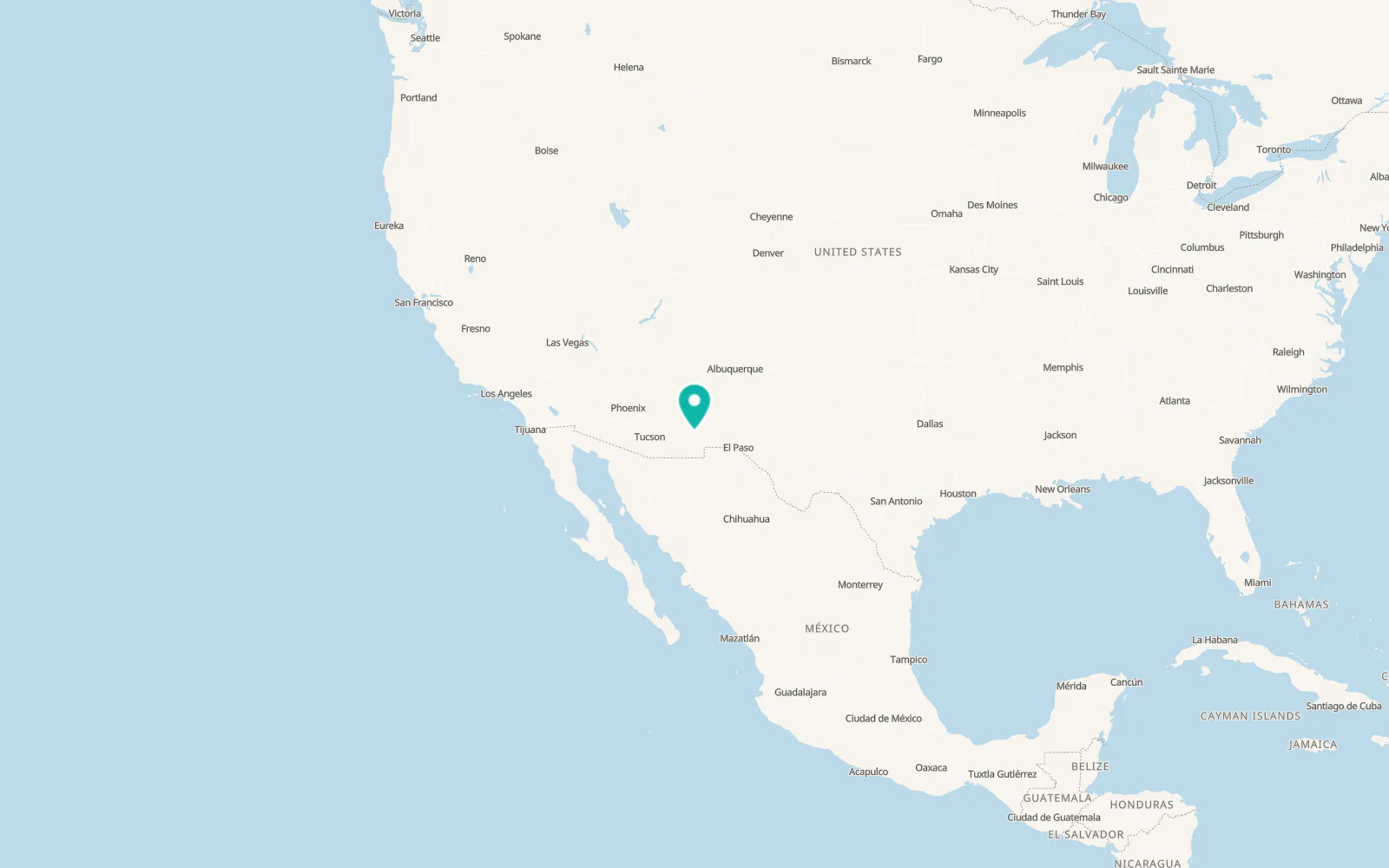Map of Lordsburg