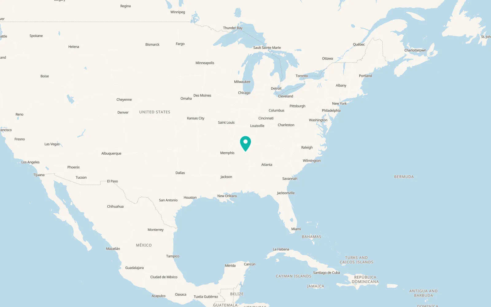 Map of Loretto