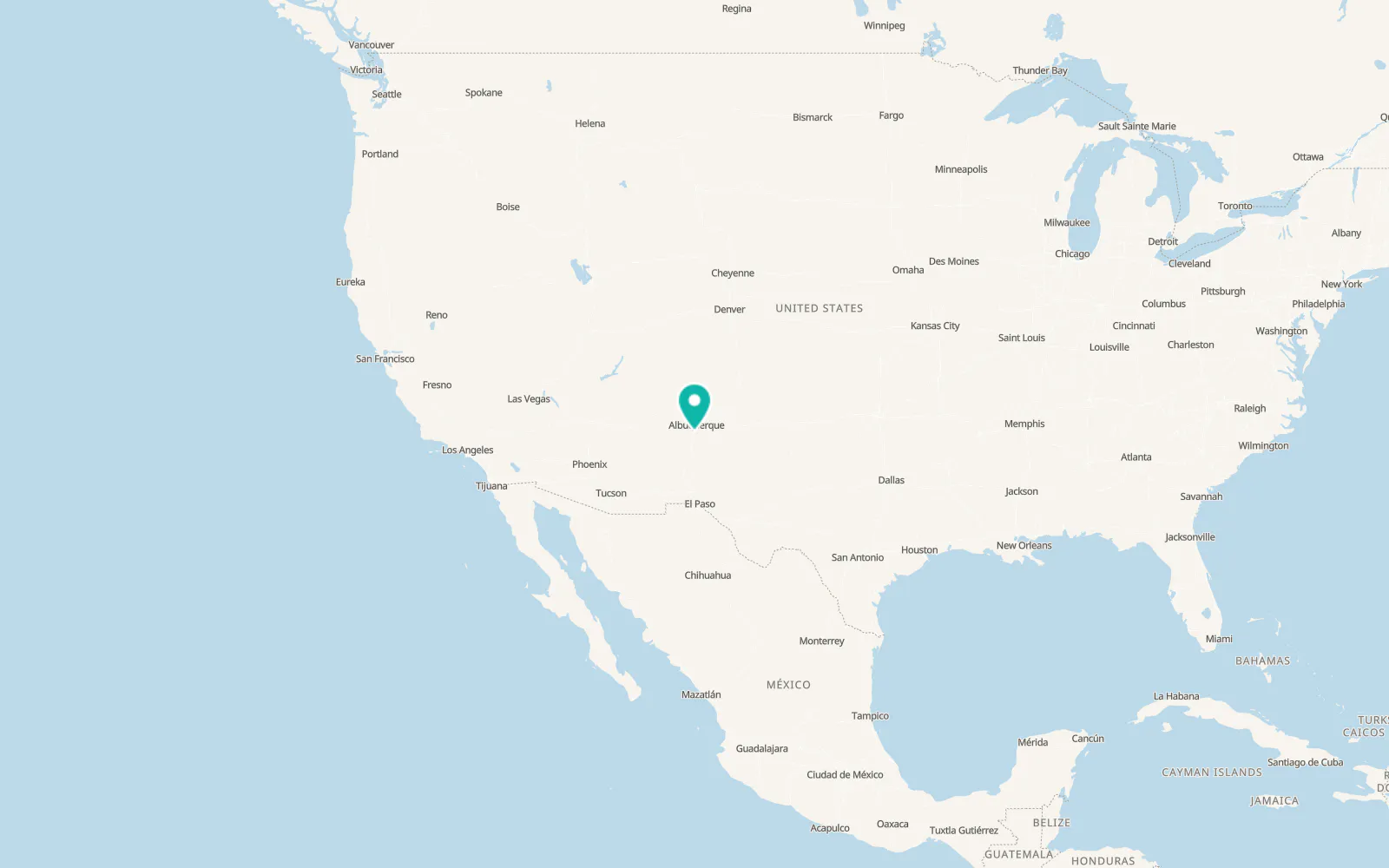 Map of Los Chavez
